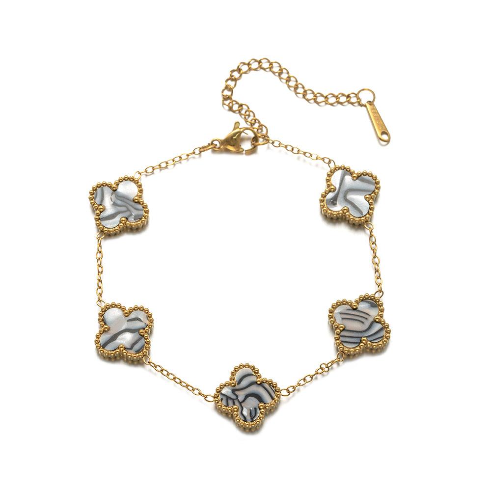 Four-leaf Clover Bracelet Light Luxury Premium Sense of Female Jewelry Accessories Niche Hand Jewelry