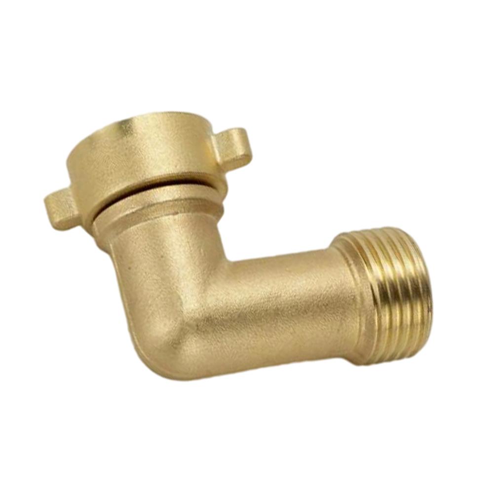Hose Connector Brass 90 Degree Elbow Adapter For American Threaded Garden Hoses Secure Water Pipe Connection