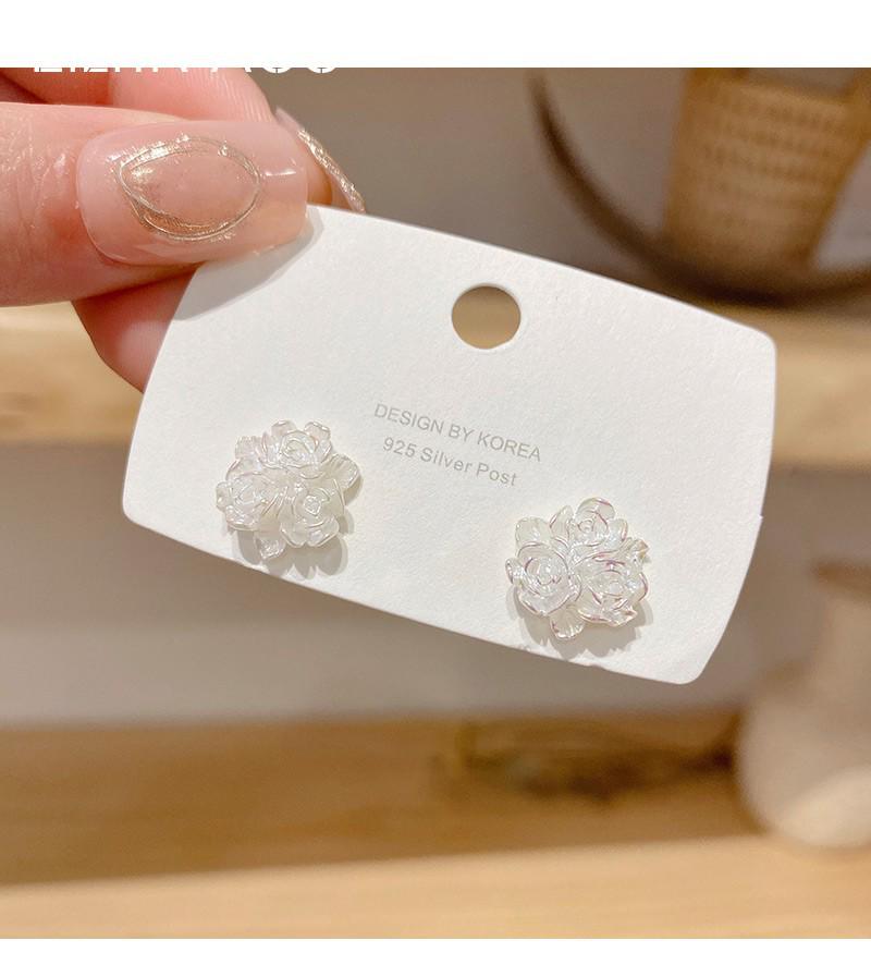 Náušnice s jehlou ze stříbra S925 s kočičím okem a perlou, dlouhé s mašličkou - Retro a všestranný styl pro ženy