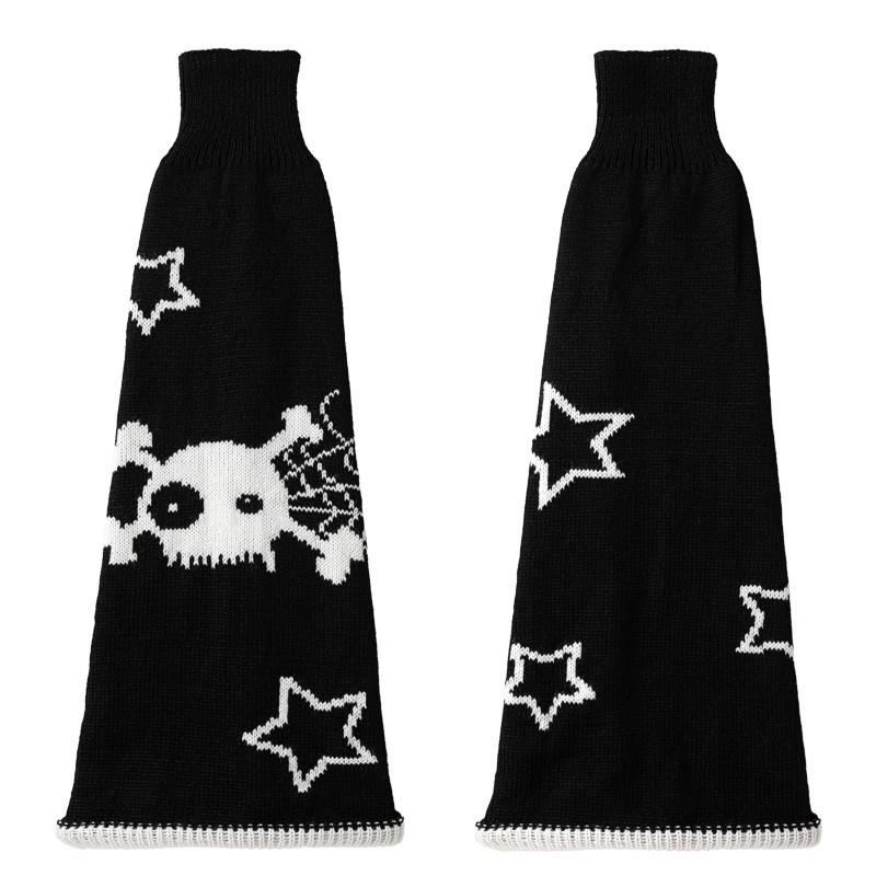 Ladies Spring and Autumn Wide Leg Knitted Front and Back Wear Thin Leg Pile Pile Socks
