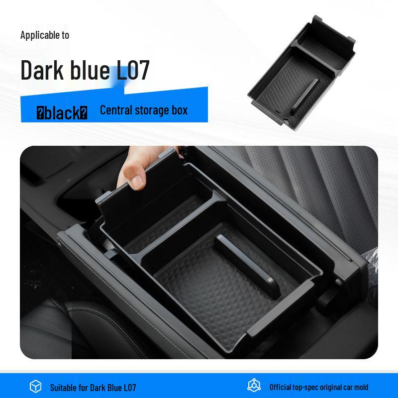 Deep Blue L07 Armrest Storage Box for Center Console - Car Interior Accessory
