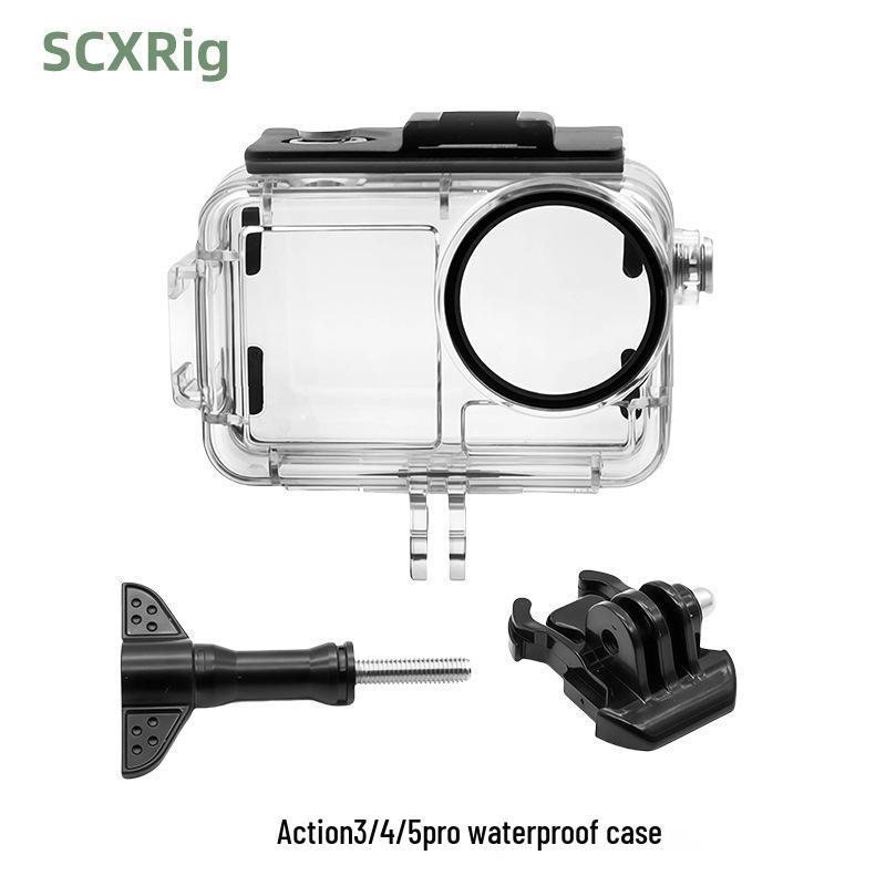 Caixa Estanque para Mergulho DJI Osmo Action 3/4/5 Pro para Câmera Esportiva.