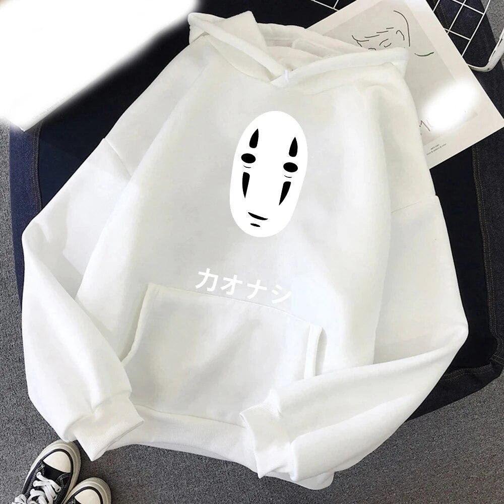 Anime Spirited Away No Face Hoodies Bedruckt Unisex Damen Mode Streetwear Y2k Hoodie Kapuzenpullover Pullover Unisex Kleidung