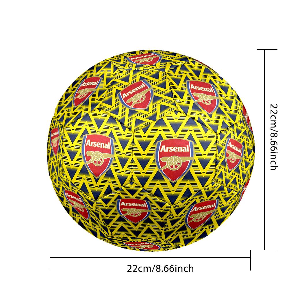 Arsenal Football Club Crest Size 5 Football Machine-Stitched Indoor/Outdoor Universal Football Ideal for Soccer Enthusiasts