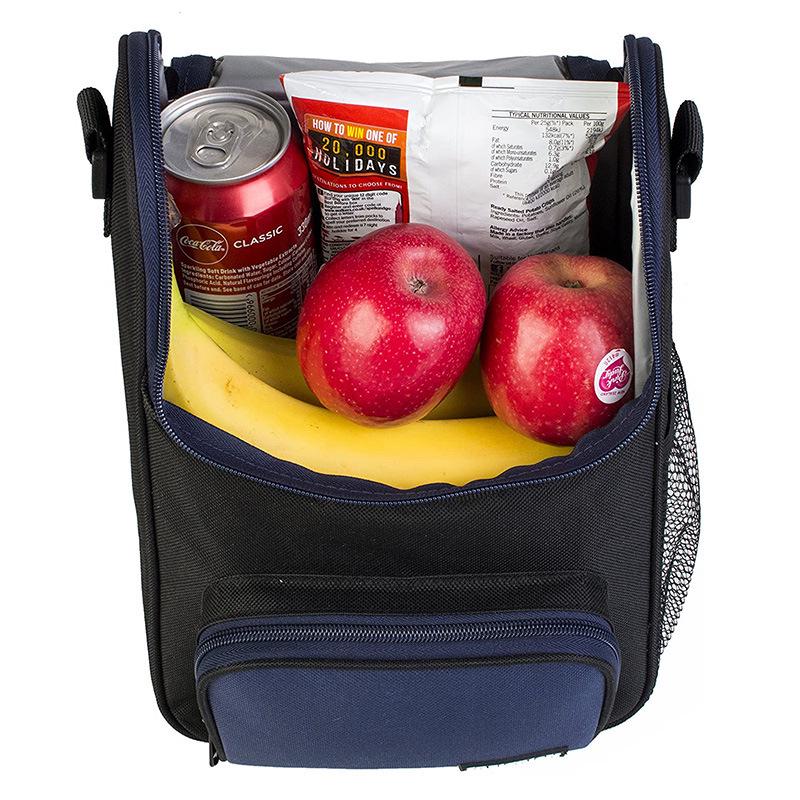 Oxford Cloth Insulated Large Capacity Student Crossbody Lunch Bag for Outdoor Picnic