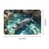 3D Illusion Alligator Pool Doormat Mat Anti-Slip  Kitchen Bathroom Garage Rug Carpet 40*60cm