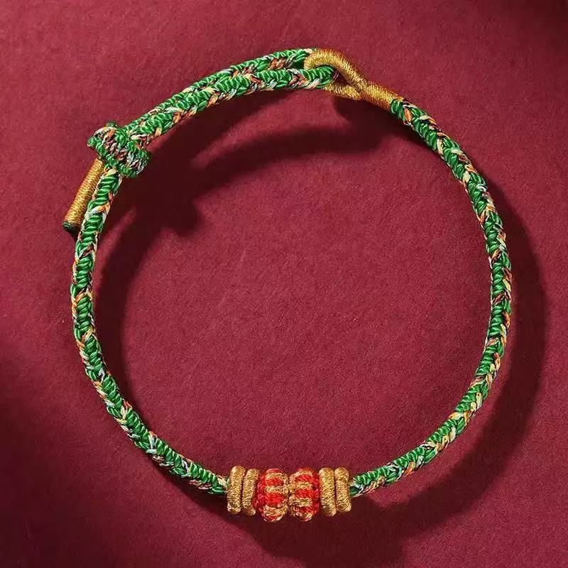 Braided Coloful Rope Lucky Adjustable Bracelet Bangle Women Men Friends Lovers Gift