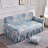 1 2 3 4 Seater Nordic Flowers Stretch Sofa Covers Elastic Spandex Sofas Skirt Cover for Living Room Universal Couch Slipcovers