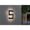 Eclairage solaire pour numéro de maison - paulmann - 79846 - led intégrée - noir - contemporain
