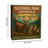 Christmas Countdown Calendar 2D Acrylic Ornament 24 Days National Park Animal Christmas Ornaments for Wall Seasonal Display