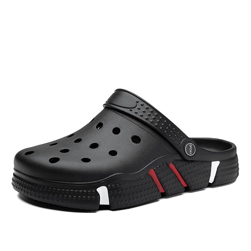 Stylish Mens Chef Clogs Non Slip Oil Resistant Waterproof Working Footwear Daily Closed Toe Sandal Shoes Soft Plush Comfort Daily Slide Shoes