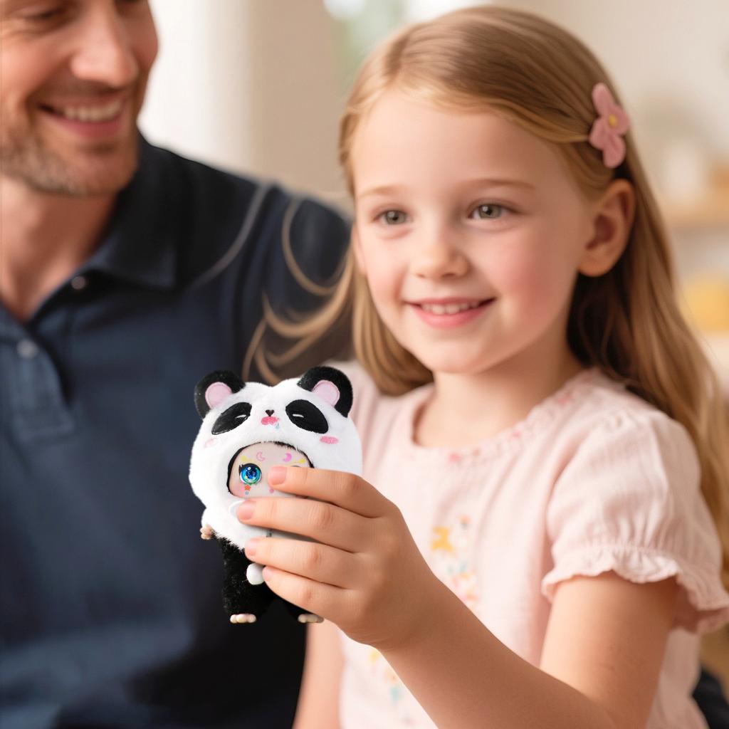 Cute Vinyl Plush Figures, Take A Of Bear Series Plush Doll, Kawaii Collectible Toys Figure Mystery Box For Birthday Gifts, Single Box