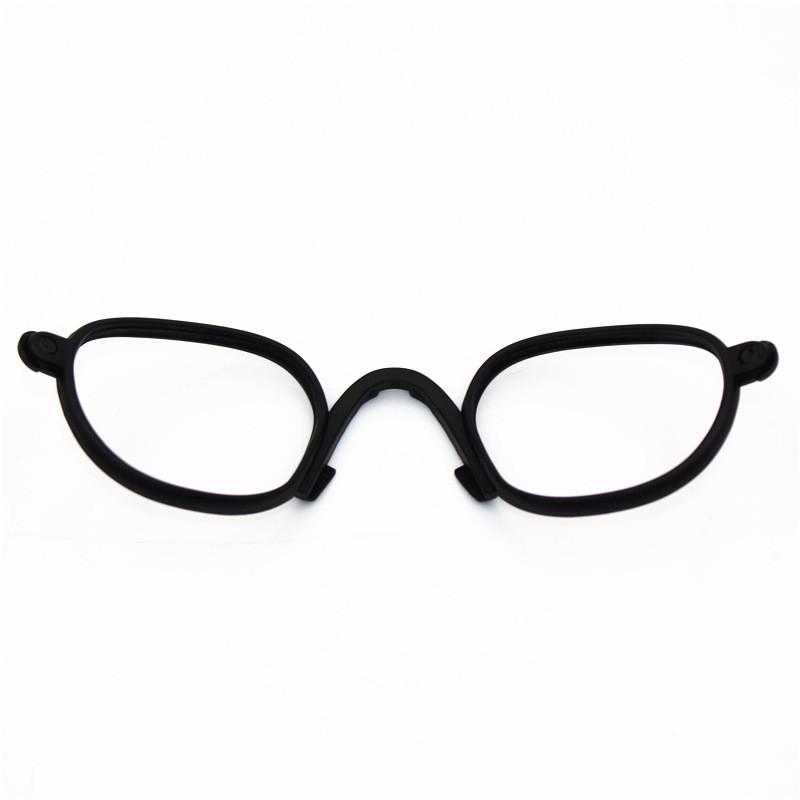 Alba Optics Delta Sport Sunglasses Clip-On Frame Myopia Prescription Lenses TR90 Half-Rim Windproof Cycling Eyewear Black