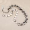 Fashionable Choker Eyecatching Necklace With Luxurious Baroque Pearls And Vintage Elements Inspired