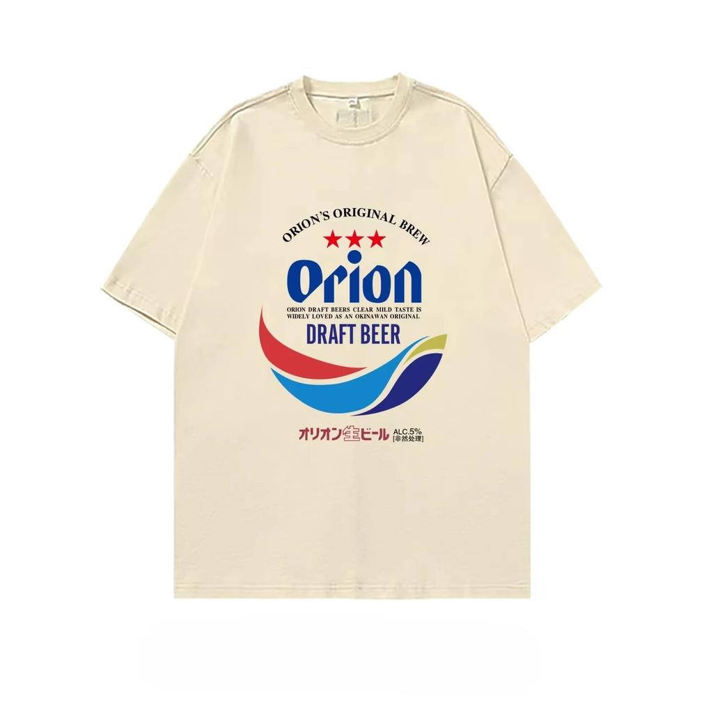 2026 New Orion Men's Short Sleeve T-Shirt Pure 100%Cotton Summer Wear Collaborative Beer Themed Fun Casual Men's Women's T Shirt