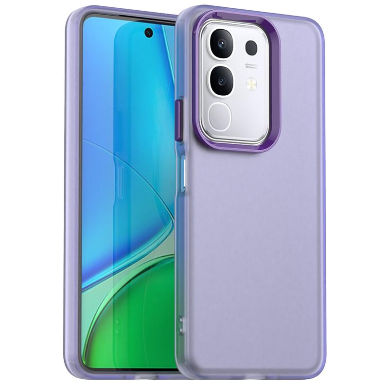Anti-Drop Candy Color Phone Case For Vivo Y29 Matte PC Transparent Back Case For Vivo Y29 4G Cover For Vivo Y29 Case 6.68 inch