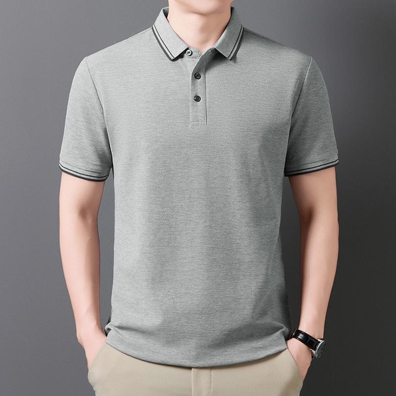 

Summer Hot Sale: Men s Cotton Lapel Short Sleeve T-shirt - Anti-Shrink, Suitable for Middle-aged and Young Men 4XL