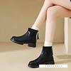 Socks Boots Women's Years British Style Naked Boots Rear Zipper Short Boots Skinny Boots Real Soft Leather Martin Boots