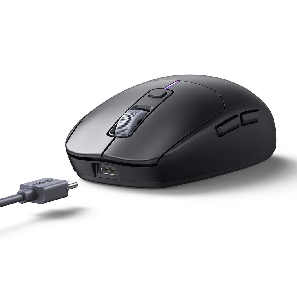 Ugreen Black Dual Connectivity Wireless Mouse MU103 with Bluetooth 5.0 & 2.4GHz Compatibility