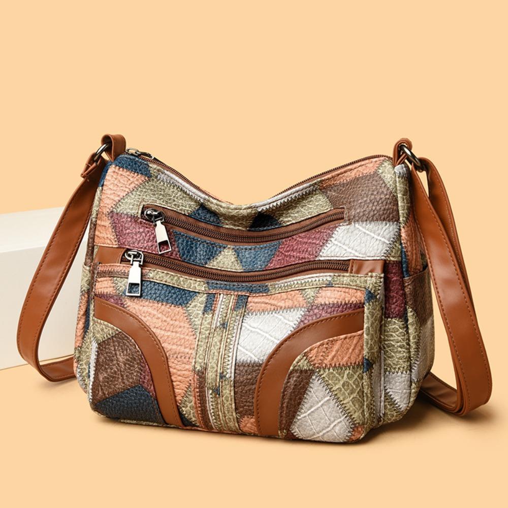 Damen Umhängetaschen Damen Literarisch Einzelne Schulter Textur Tasche Damen Handtasche Schultertasche