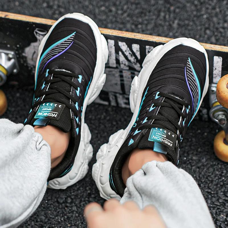 Fashion Platform Sports Shoes Casual Sneaker Sports and Leisure Loafers Non-slip Shoes for Men Ventilate Wear-resistant Fashion New