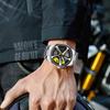 LIGE Unique Design Quartz Man Watch Creative Stainless Belt Casual Sport Waterproof Luminous Rotating Wheel Dial Watches for Men