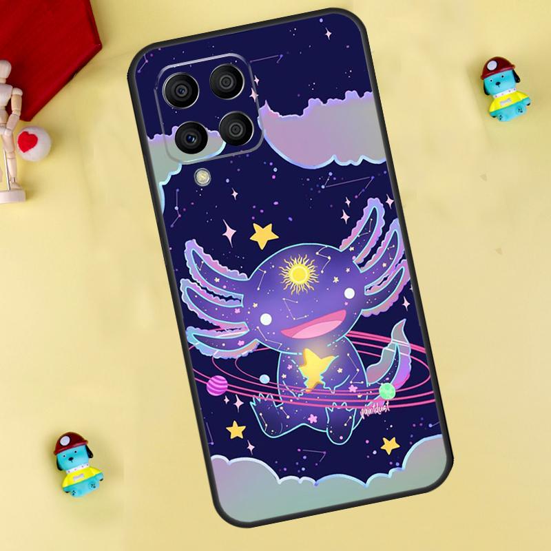 Cute Animal Axolotl Case For Samsung Galaxy M33 M15 M55 M31 M13 M12 M14 M06 M16 M36 M56 M53 M32 M52 M35 M34 M54