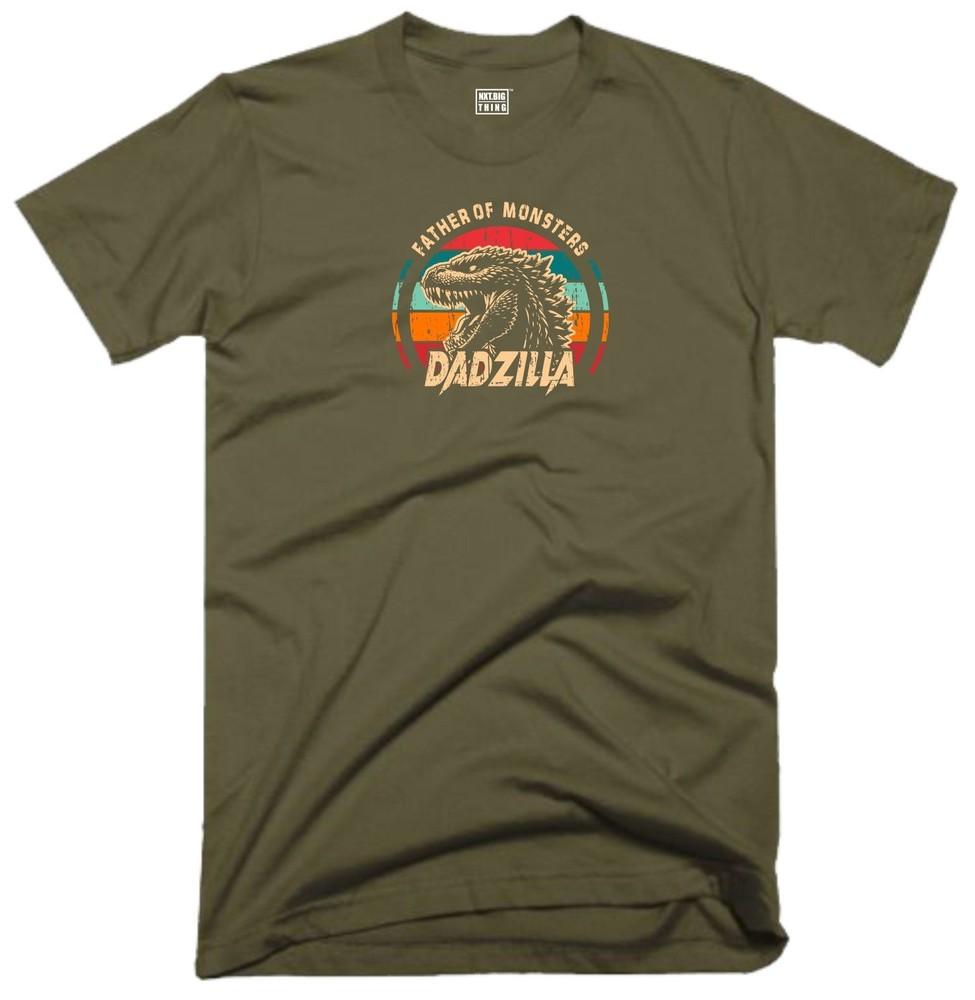 Dadzilla T Shirt Father Of Monsters Daddy Dad Funny Joke Fathers Day Gift Top S