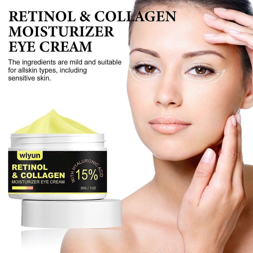 Wiyun Retinol Collagen Eye Cream Reduces Dark Circles And Eye Bags, Moisturizing, Firming, Multi-Effect Eye Care Cream