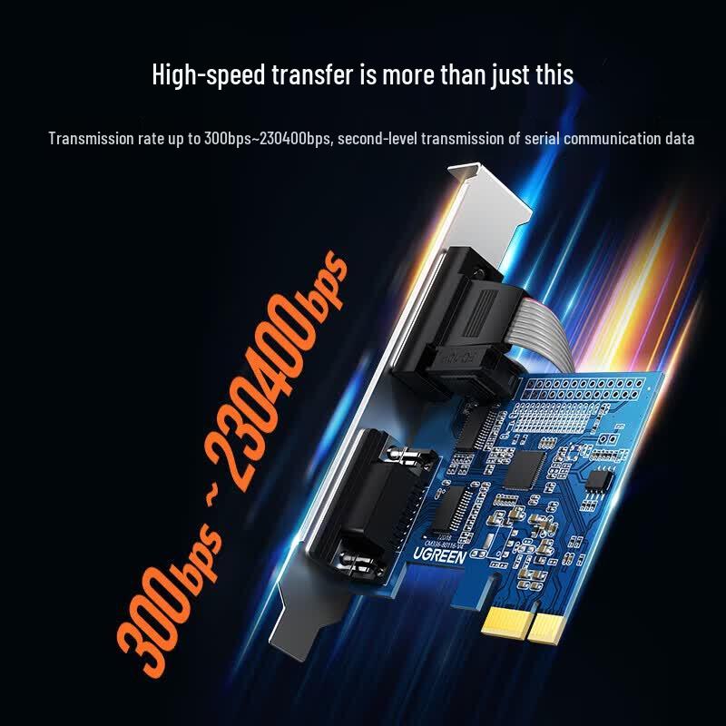 Ugreen PCI-E To Dual RS232 Serial Port Expansion Card