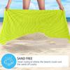 Neon Yellow Swirl Oversized Microfiber Beach Towel Sand Proof Quick Dry, Absorbent for Swimming Pool Travel Camping