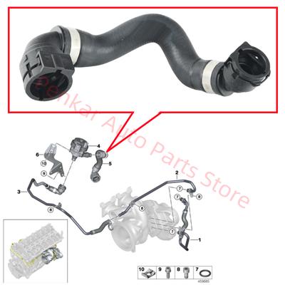 Manguera de refrigeración del turbocompresor 11538611277 Para BMW F20 F21 M140i F22 F23 M240i F30 F34 340i F36 440i G30 540i G32 G12 G01 G02 B58