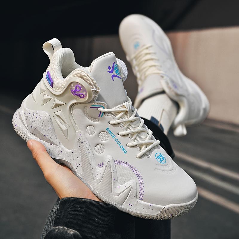 Fashion Men Basketball Shoes Cushioned Sneakers Fashion Train Athlete High Quality Sports Shoes Light Casual High Top Sneakers 36-45