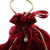 Velvet Flannel Gift Bag Wine Red Chinese Traditional Wedding Gift Bag Drawstring Candy Bag  Guests