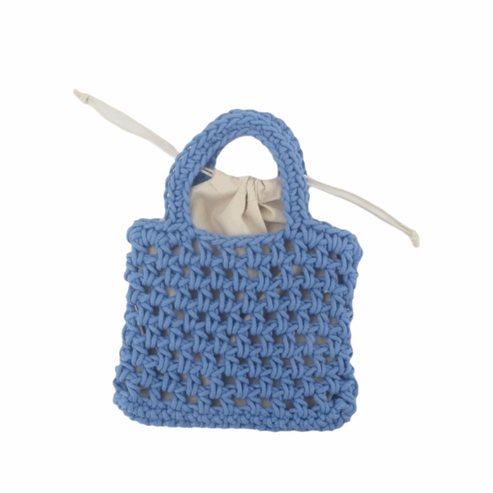 Exquisite Woven Tote Handbag Bohemian Hollowed Out Beach Bag Fashion Crochet Knitted Bag  Travel