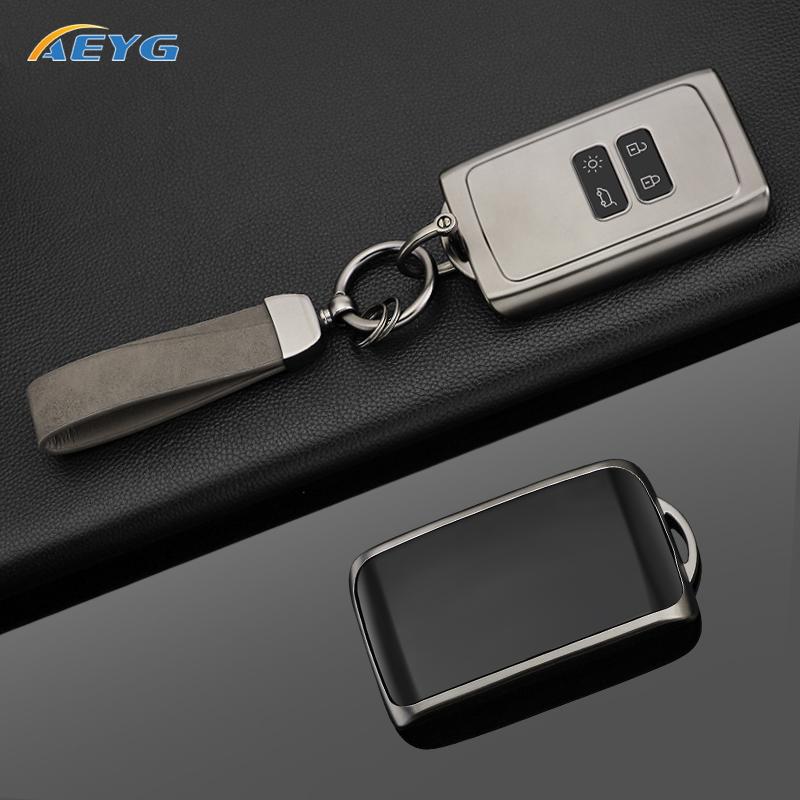 For Renault Captur Megane Talisman Espace Clio Zoe Koleos Scenic 4 Arkana Dacia Sandero Card Car Key Case Cover Keychain