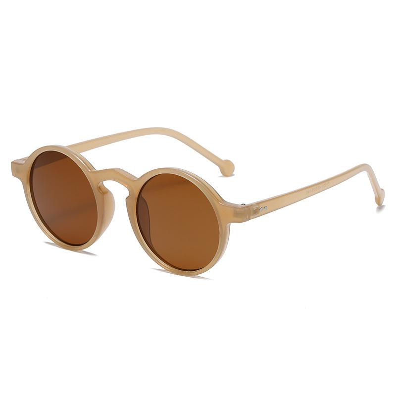 1Pcs Vintage Round Sunglasses Women Men 2023 Luxury Brand Oversized Eyewear Classic Small Frame Party Sun Glasses Eyewear