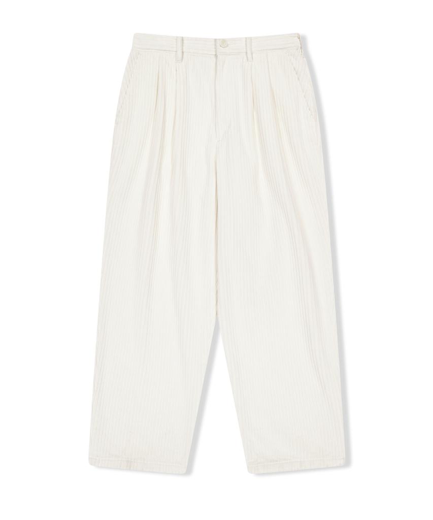 YESEYESEE Cord Tucked Pants Polar
