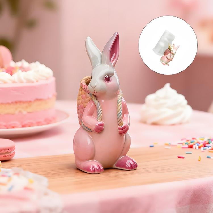 High Temperature Resistant Rabbits Candle Mould For Easters Craft And Soys Candle Creation