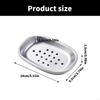 Stainless Steel Soap Dish Holder Double Layer Designs Portable Storage Box Soap Organized for Bathroom and Kitchen 6XDE