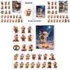 Christmas 24day Advent Calendar With Acrylic Cow Ornament For Holiday Gift Giving