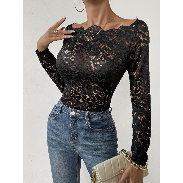 Spring And Autumn New Women'S Versatile Long Sleeve Daily Business Commuter Elegant Comfort Sexy Bottom Shirt Top