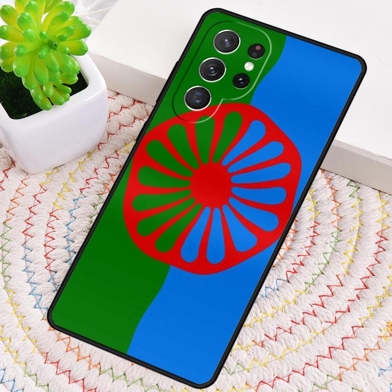 Gypsy Aromanian Romani Flag Silicone Phone Case For Samsung Galaxy note 10 pro S26 S25 S24 S23 S22 S21 Plus S25Ultra Capa Cover