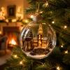 Innen Außen Festliche Dekoration Beleuchtete Weihnachtssterne Ornamente für Weihnachtsbaum Dekoration, Acryl Bruchfest Hängend mit Schneemann Design
