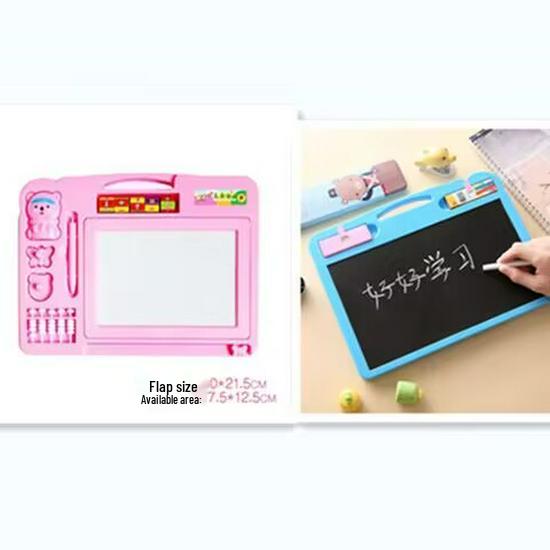 Großes magnetisches Zeichenbrett für Kinder - Buntes Graffiti- und Schreibspielzeug mit Stift