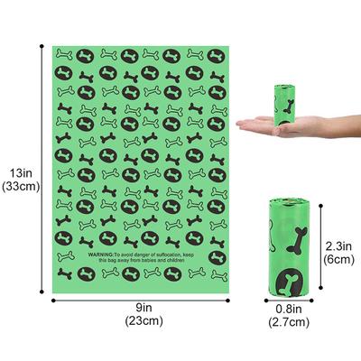 Dog Poop Waste Bags Eco Friendly Disposable Strong Durable Large Capability Easy Tear for Outdoor