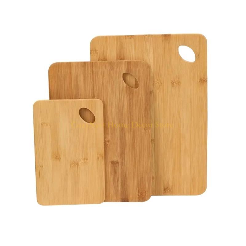 

92MF 3pcs Bamboos Chopping Board Set for Efficient Meal Preparation Kitchen Accessory
