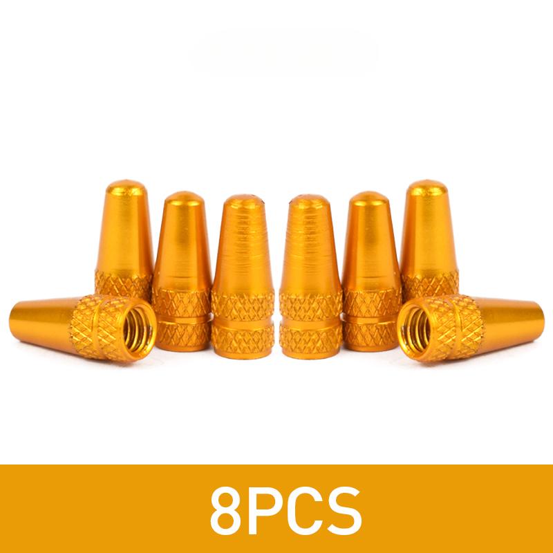 4/8pcs Aluminum Alloy Bicycle Tire Prest Valve Cap MTB Road Bike Covered Protector Road MTB Tyre Dustproof Bike Presta Valve
