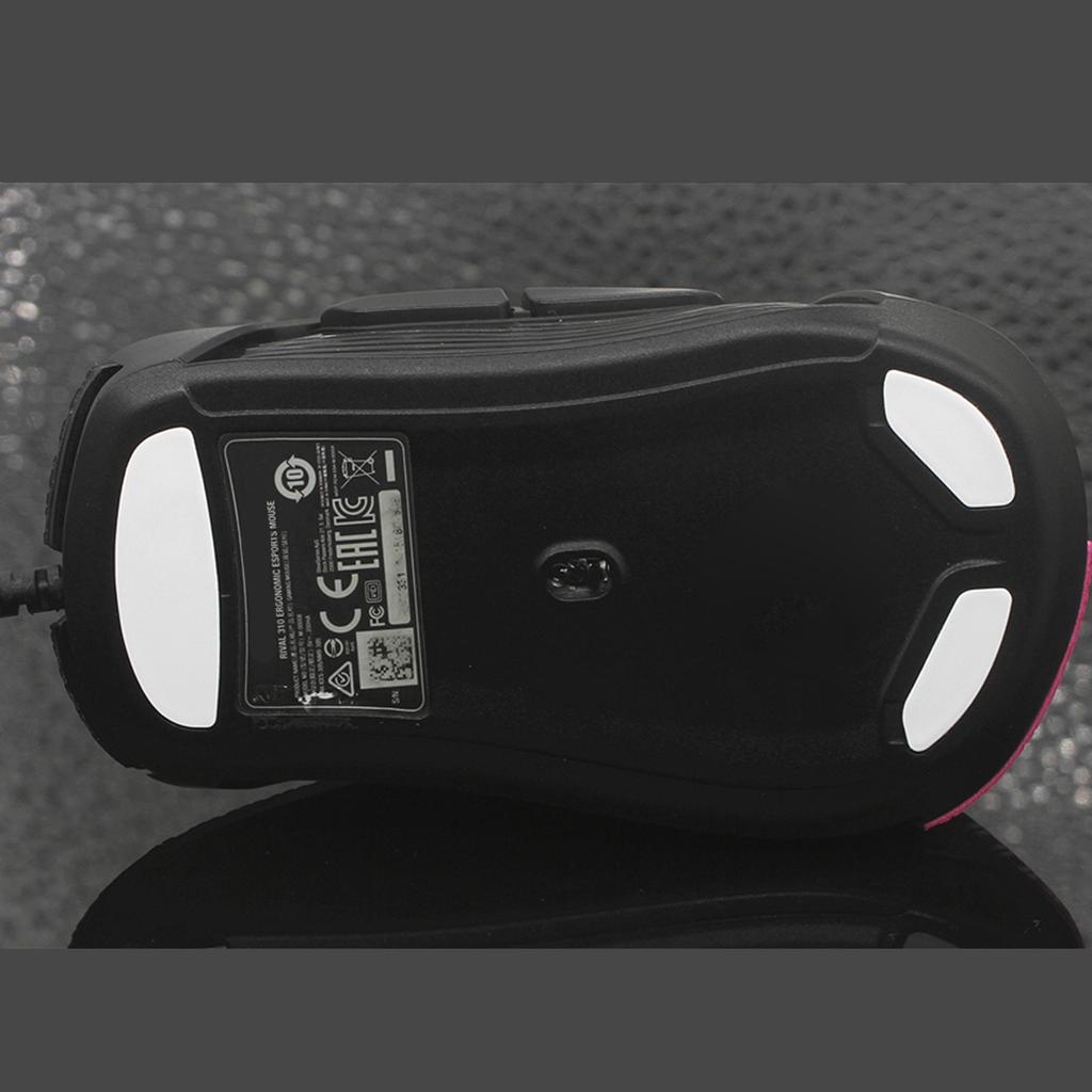 2Set Mouse Feet Mouse Skates Stickers Pad Rounded Glides Curved Edge Mouse Feet Replacement for Steel series Rival 310