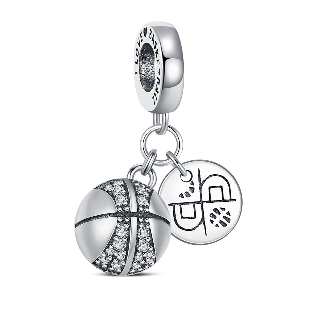 Copper Sport Charms Ball Beads Graduation Pendant Fit Original Bracelet For Women Diy Jewelrylove Gift School